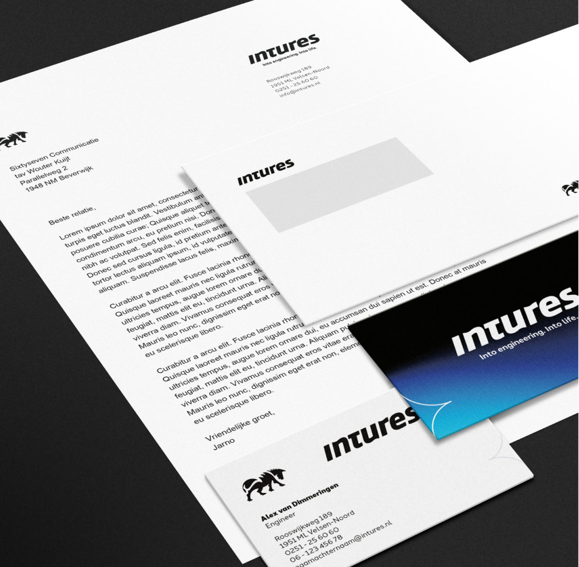 Intures brand design door Sixtyseven